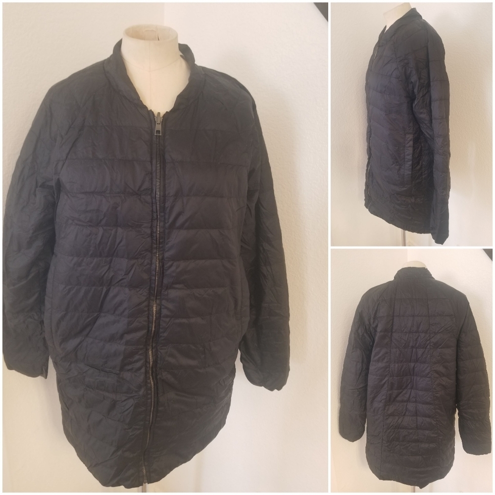 Athleta Sz M Reversawarm Down Coat Jacket